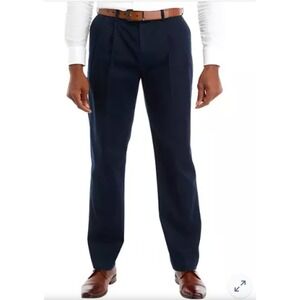 Savane Ultimate Performance Chino Straight Fit Men's Pants 38x32 Navy NEW $72